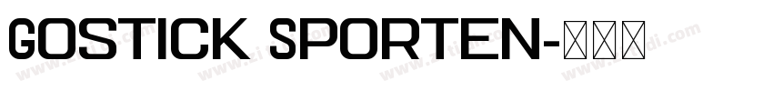 Gostick Sporten字体转换
